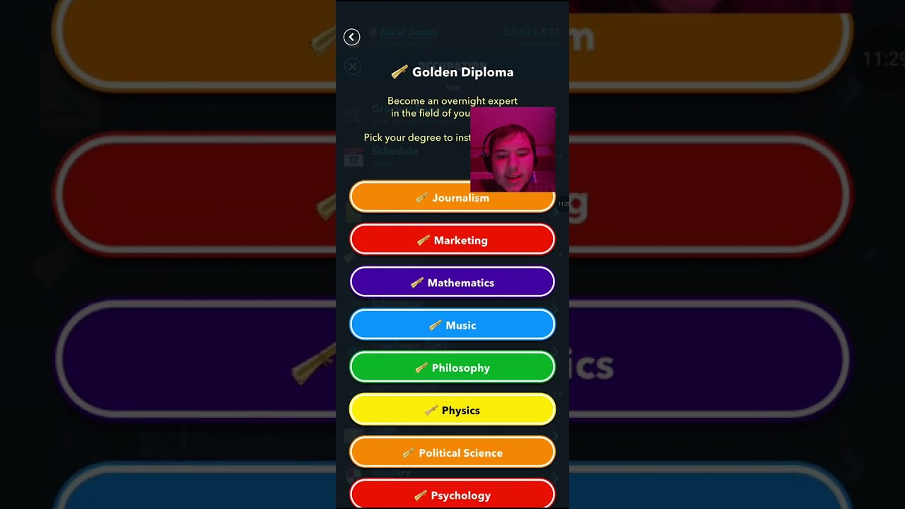 Playing bitlife as one of my friends i knew from school