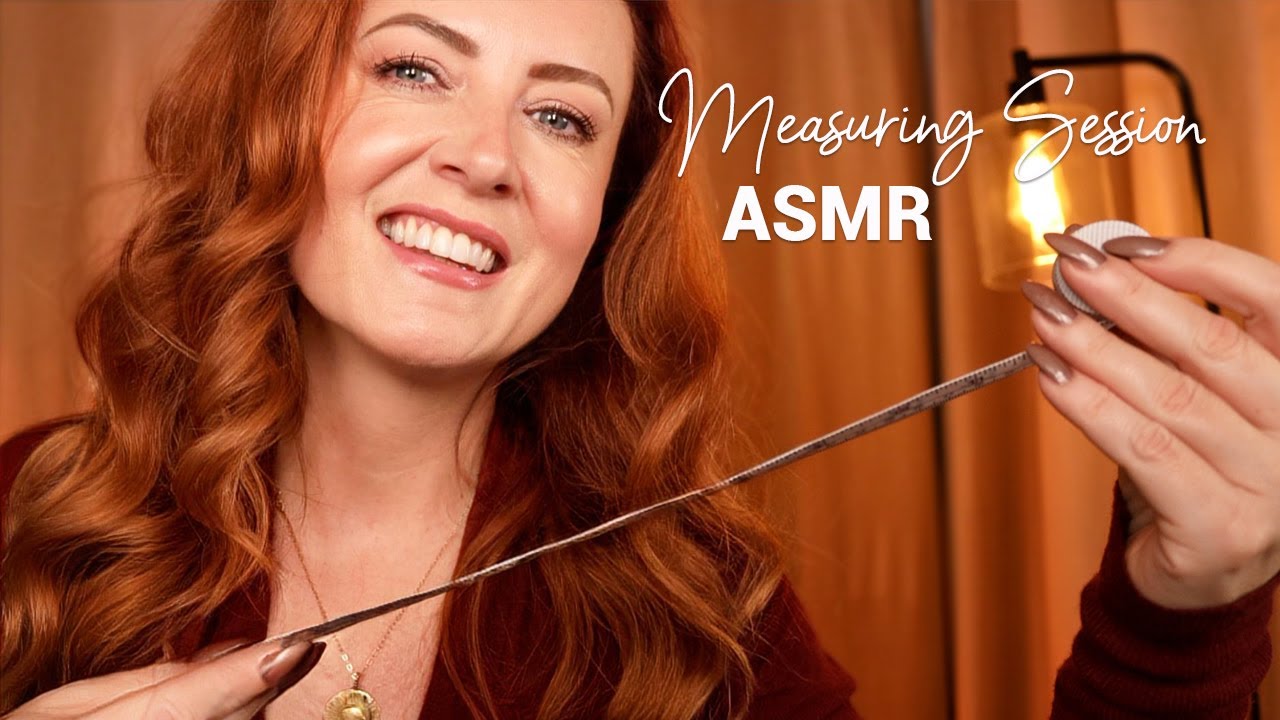 ASMR Measuring Session 💤 Sleepy Speaking, Typing, Writing and Tape Sounds