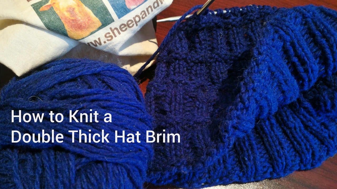 Double Thick Hat Brim Knitting Tutorial - How to Knit a Double Thick Brim