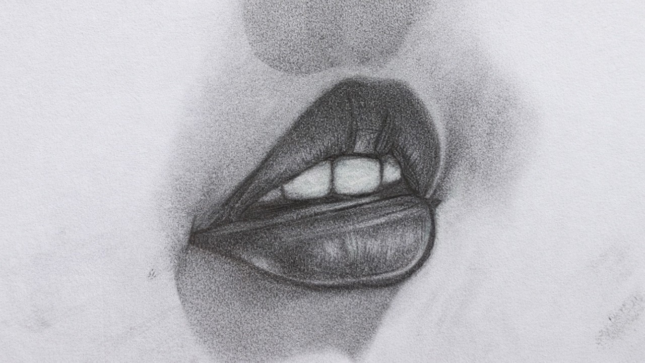 🔥 Hyper Realistic Lips Drawing in Pencil | Step by Step Shading Tutorial