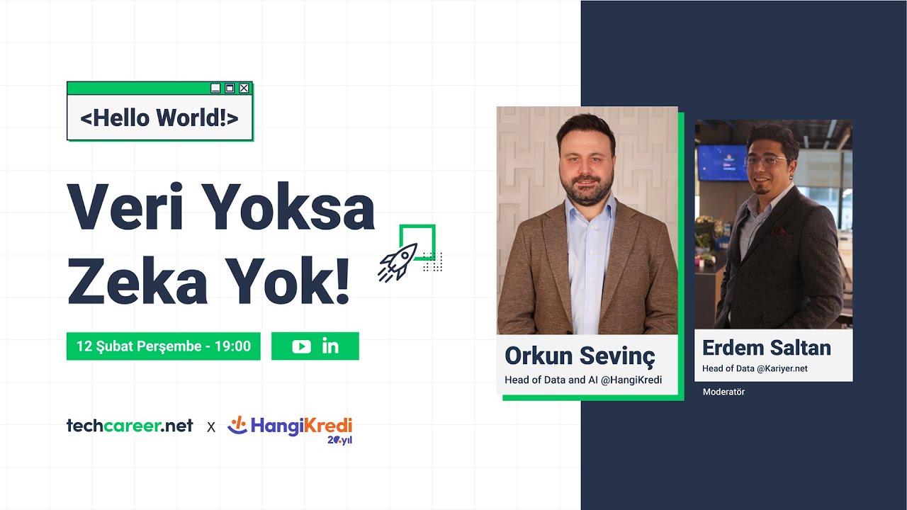 Veri Yoksa Zeka Yok! w/Orkun Sevinç & Erdem Saltan | Hello World!