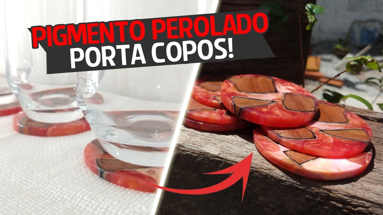 Aprenda a fazer um Porta Copos com acabamento Perolado!