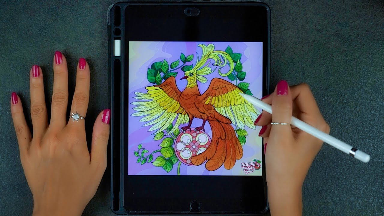ASMR 🎨 COLORO sull'IPAD • Super Rilassante (Whispering)