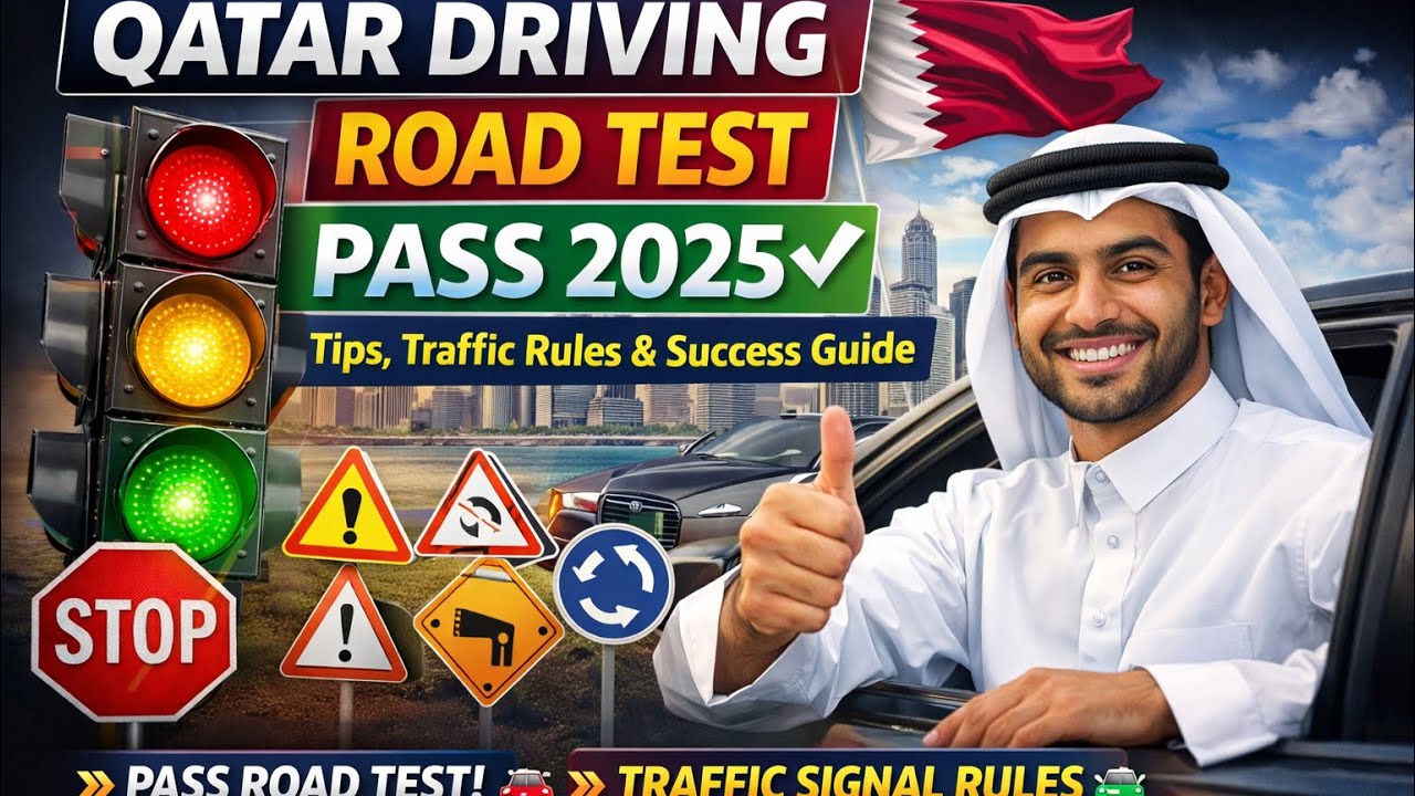 Qatar Driving Road Test Pass 2025 | Tips, Traffic Rules & Success Guide