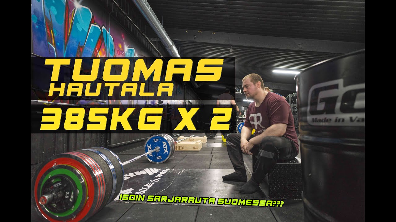 Tuomas Hautala | Maastaveto | Deadlift 2x385kg 848lbs
