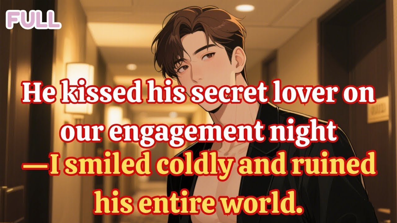 He kissed his secret lover on our engagement night—I smiled coldly and ruined his entire world