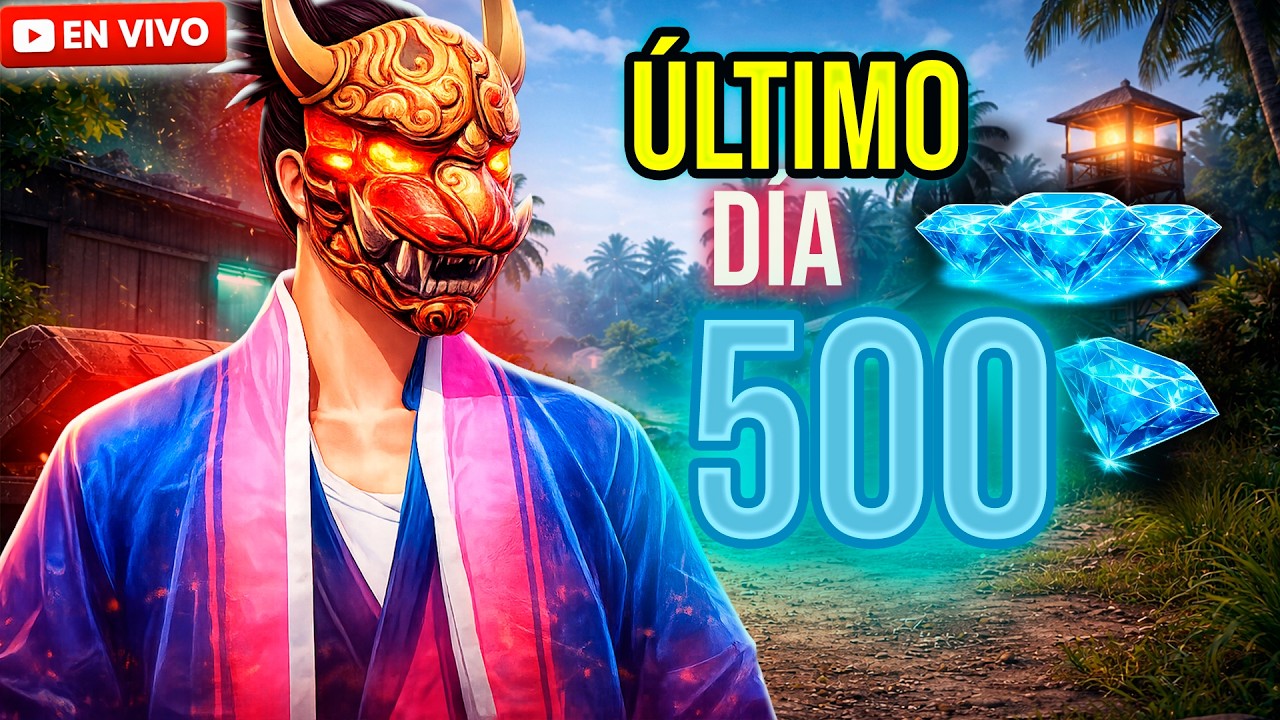 ⏰ ÚLTIMO DÍA para entrar al TORNEO 💎 500 DIAMANTES | Free Fire 🔥