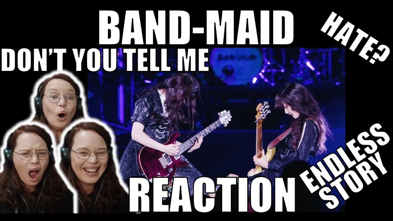 GINGER T REACTS to BAND MAID LIVE Performances (Don't You Tell Me, Hate, Endless Story) - WOW