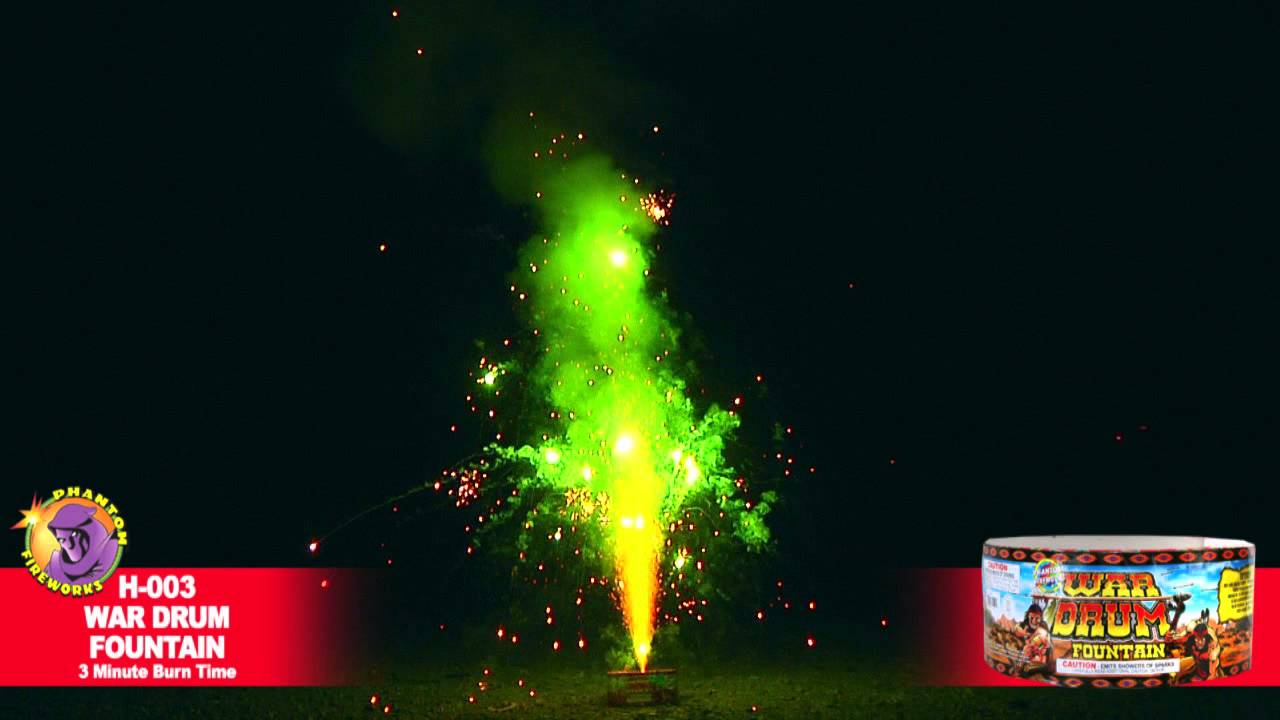 H-003 War Drum Fountain - Phantom Fireworks