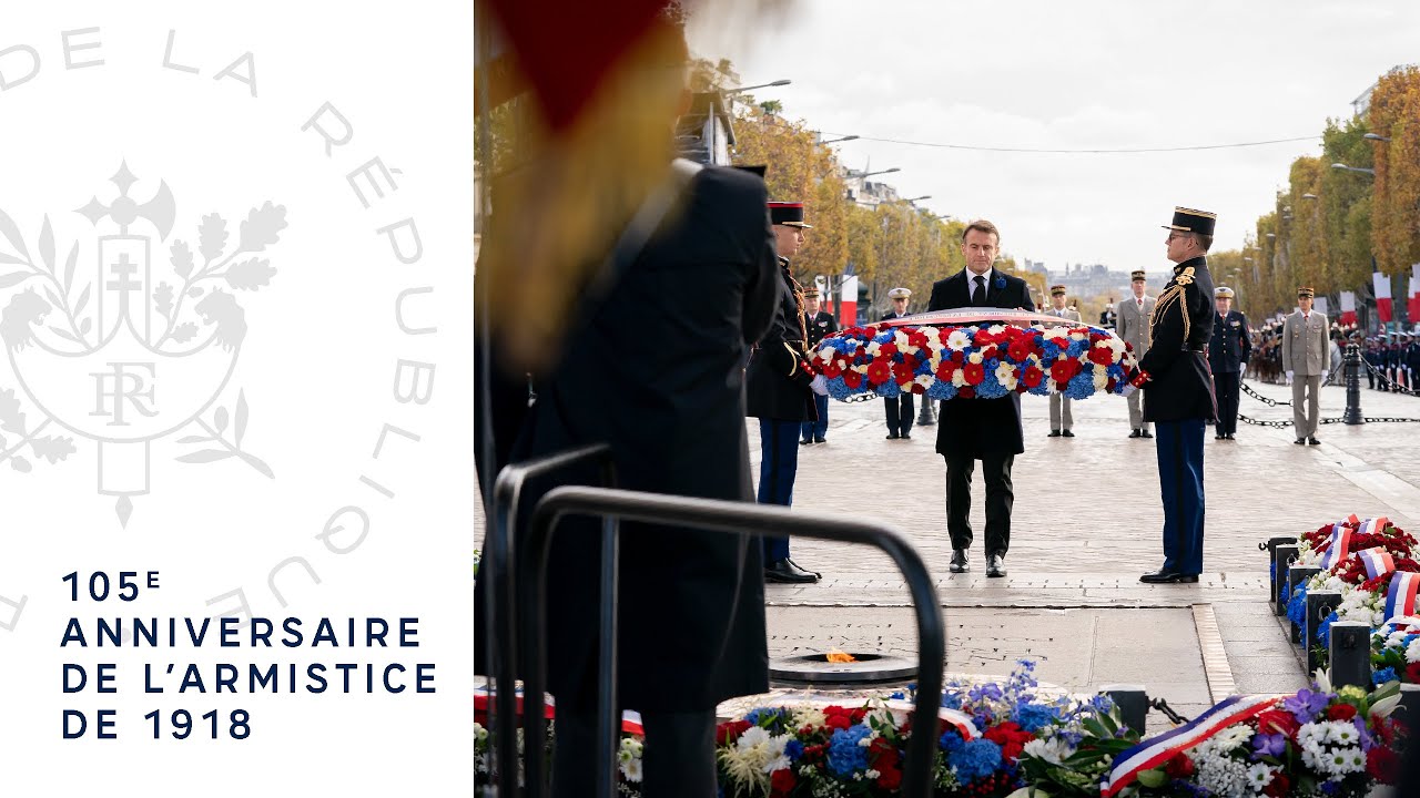 Cérémonie de commémoration du 105ème anniversaire de l’Armistice de 1918.