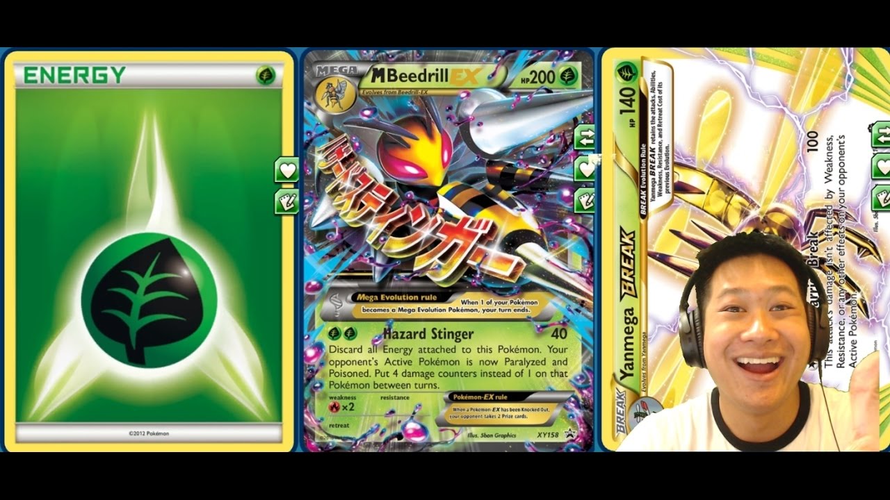New Mega BEEDRILL Ex Yanmega BREAK Deck, Paralysis LOCK, Heavy Poison DMG