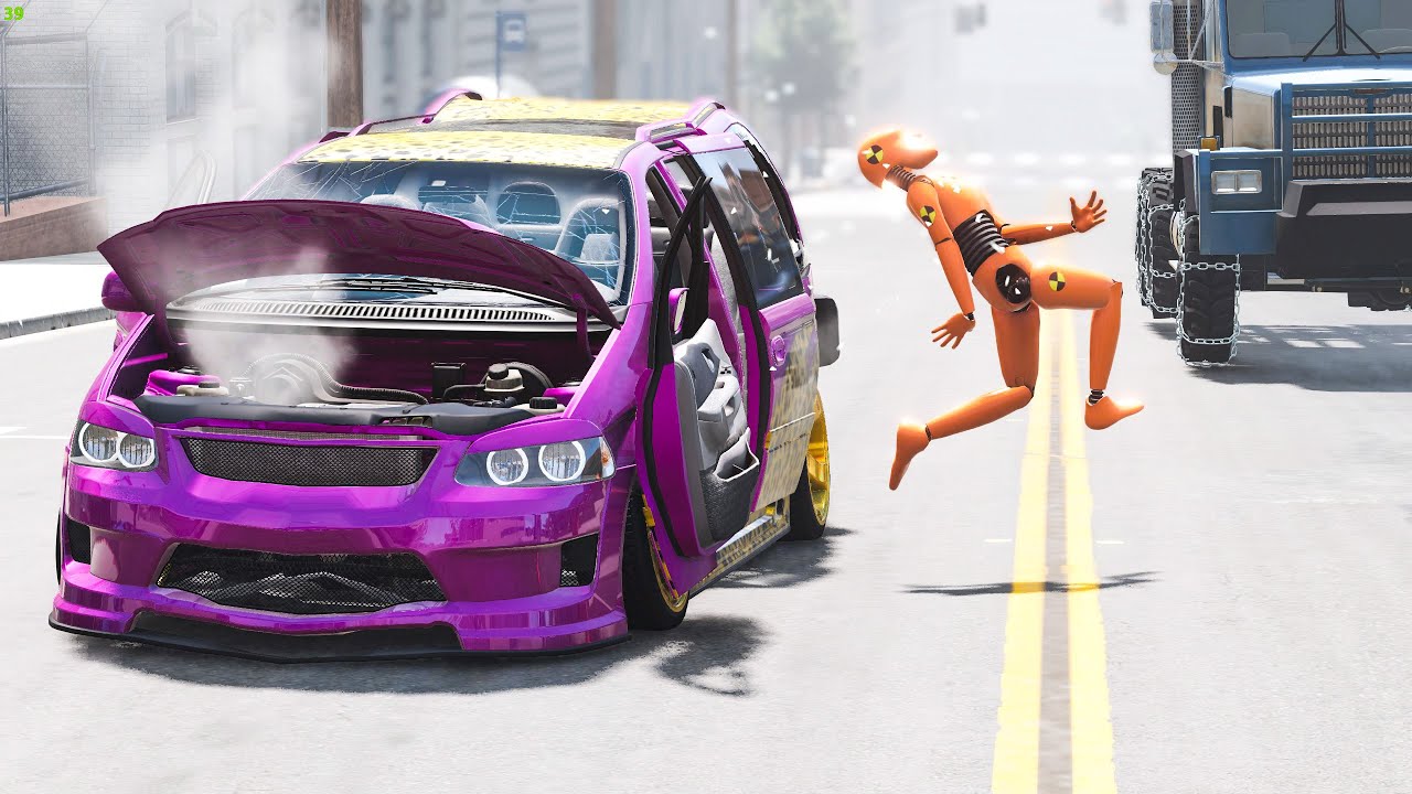 Dummy's Bad Day 😱 #3 - BeamNG Drive Crashes