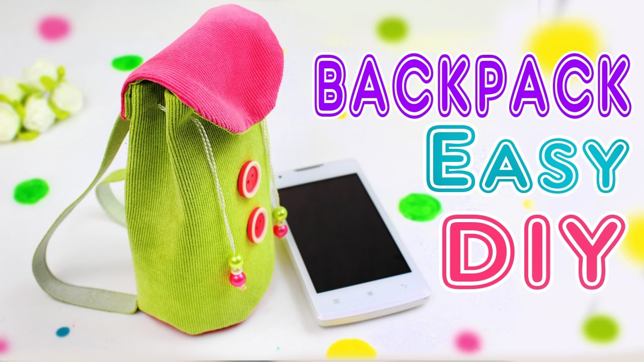 DIY BACKPACK PHONE CASE EASY TUTORIAL