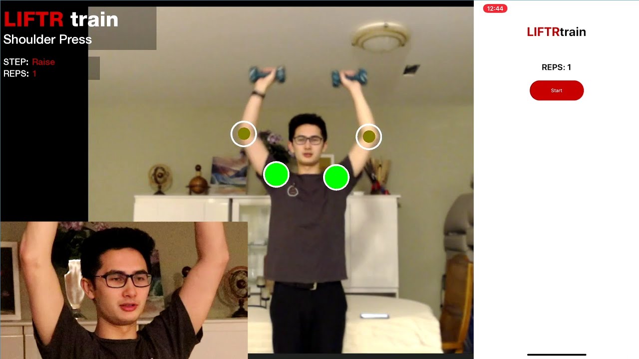 LIFTR: A Virtual Personal Fitness Trainer - Powered by Computer Vision & AI