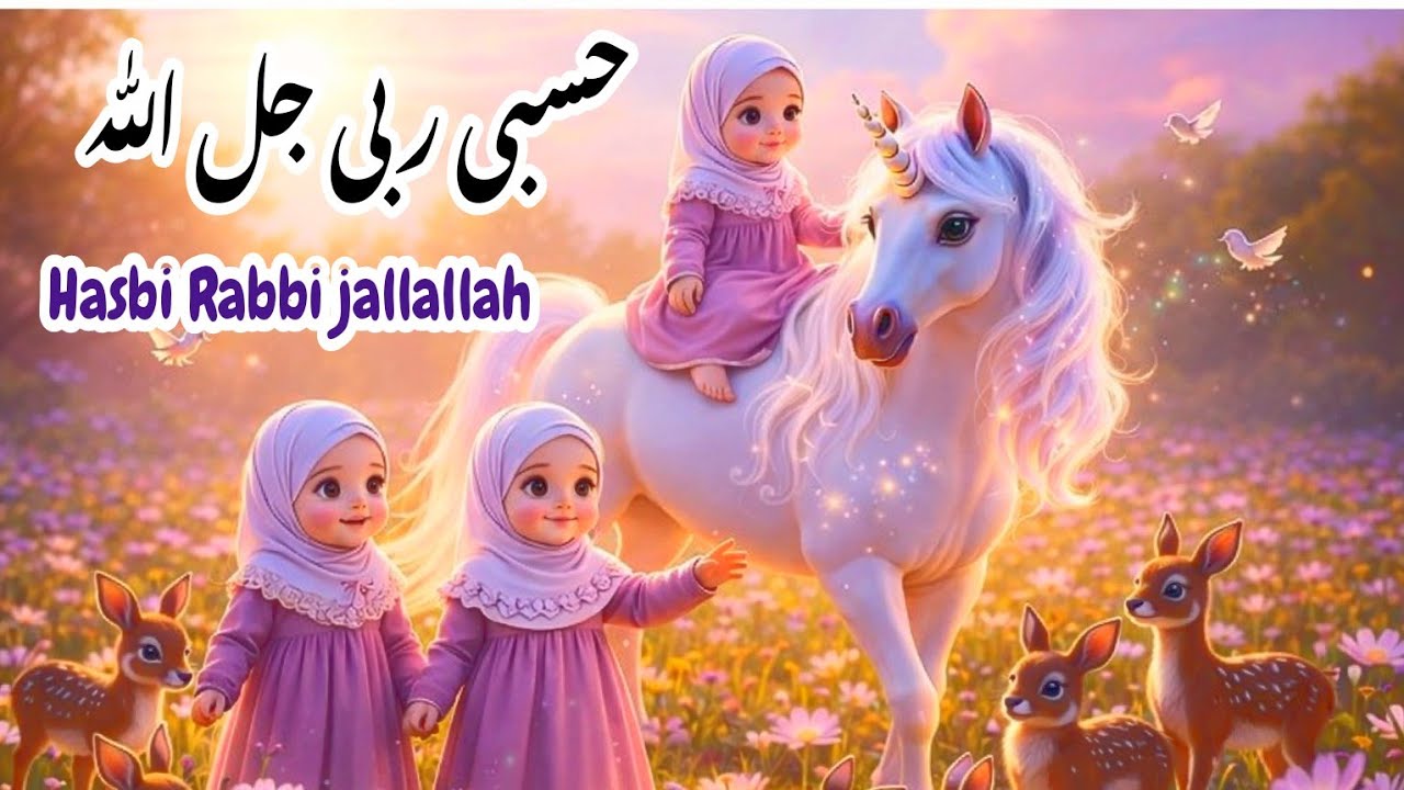 Hasbi Rabbi jallallah Naat ❤️🤲ll Islamic Cartoon Naat l Lullabies#cartoon#viral #islamickids 