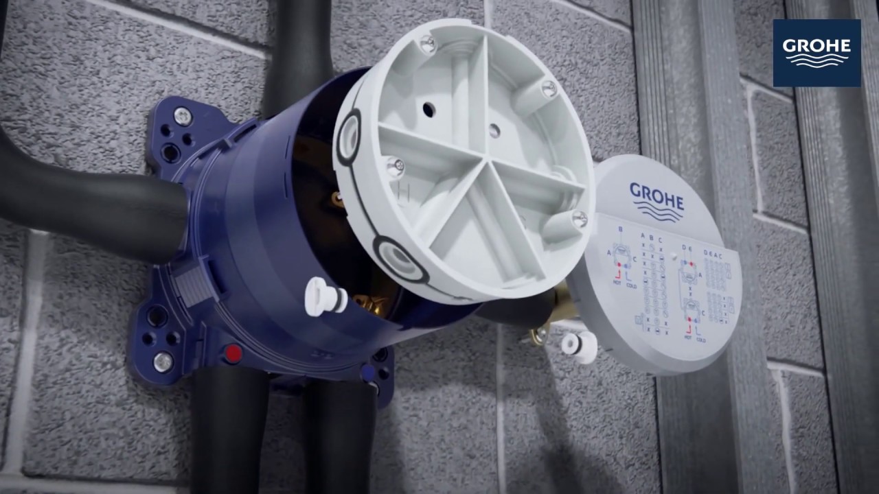 Установка смесителя скрытого монтажа GROHE Rapido SmartBox & SmartControl