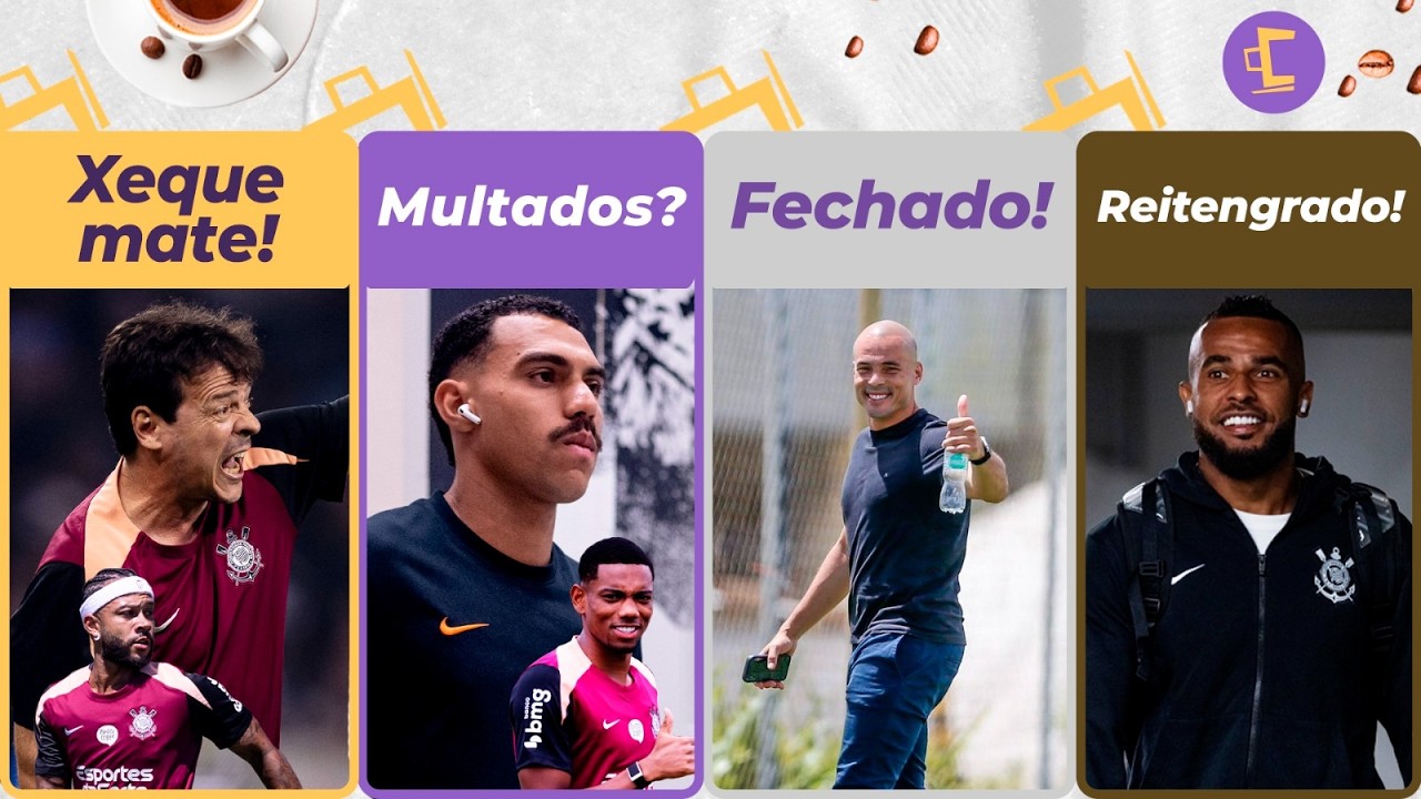 Diniz d&aacute; XEQUE-MATE sobre Memphis l Corinthians multa Andr&eacute;? l Novo gerente l A. Santana de volta e+