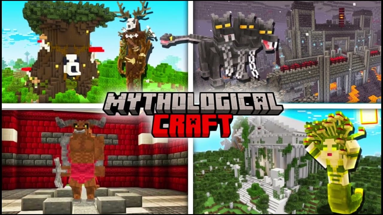 Mythological Craft Addon MCPE/Minecraft Bedrock Edition (26.X, 1.21+)