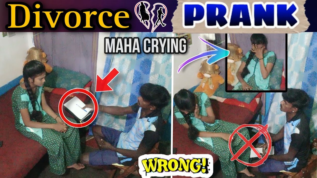 Divorce❌ [விவாகரத்து]😱PRANK😡Life End Line😤|VeeraMaha❤️