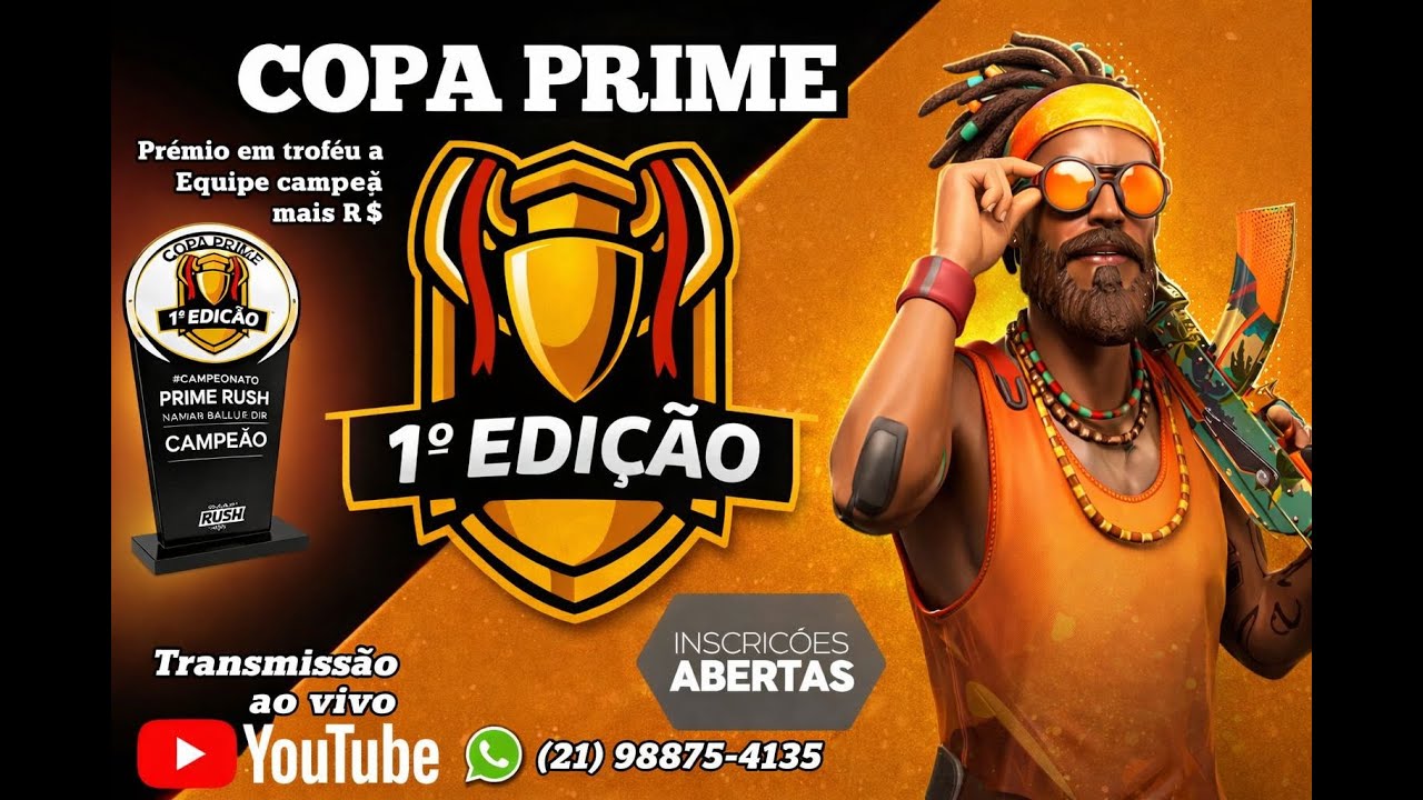 COPA PRIME RUSH | 1&deg; CAMPEONADO PRIME RUSH | PLAYHARD VAI FICAR LOUCO | PRE REGISTRO PRIME RUSH