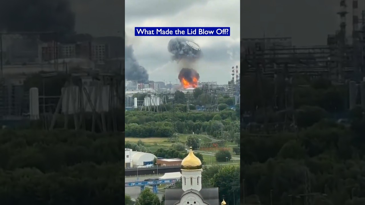 Russian Air Defense Hits Their OWN Fuel Tank During Massive Drone Attack