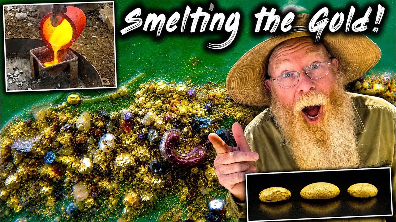 Very RICH Gold Mine!  Ore Crushed and Smelted!