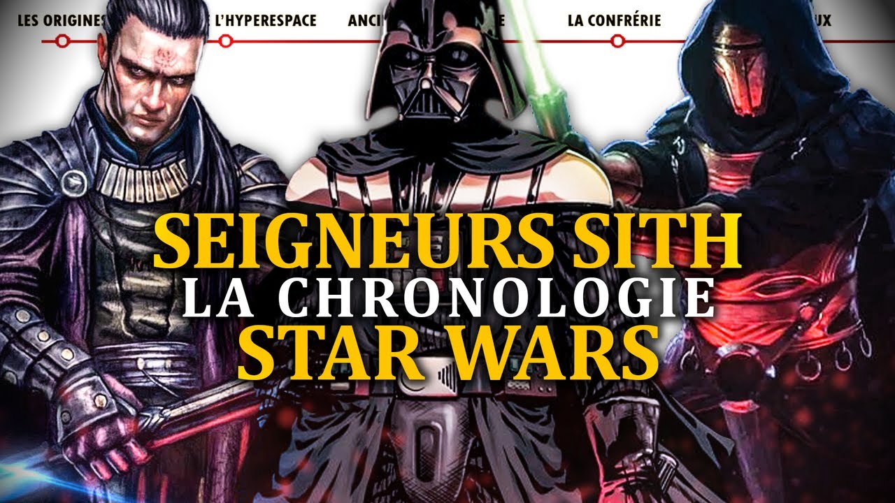 La Chronologie des SEIGNEURS SITH de STAR WARS - Legends