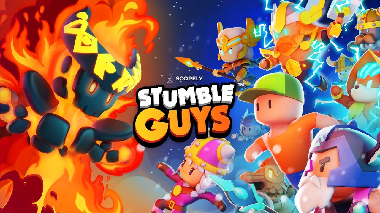 Jogando stumble guys