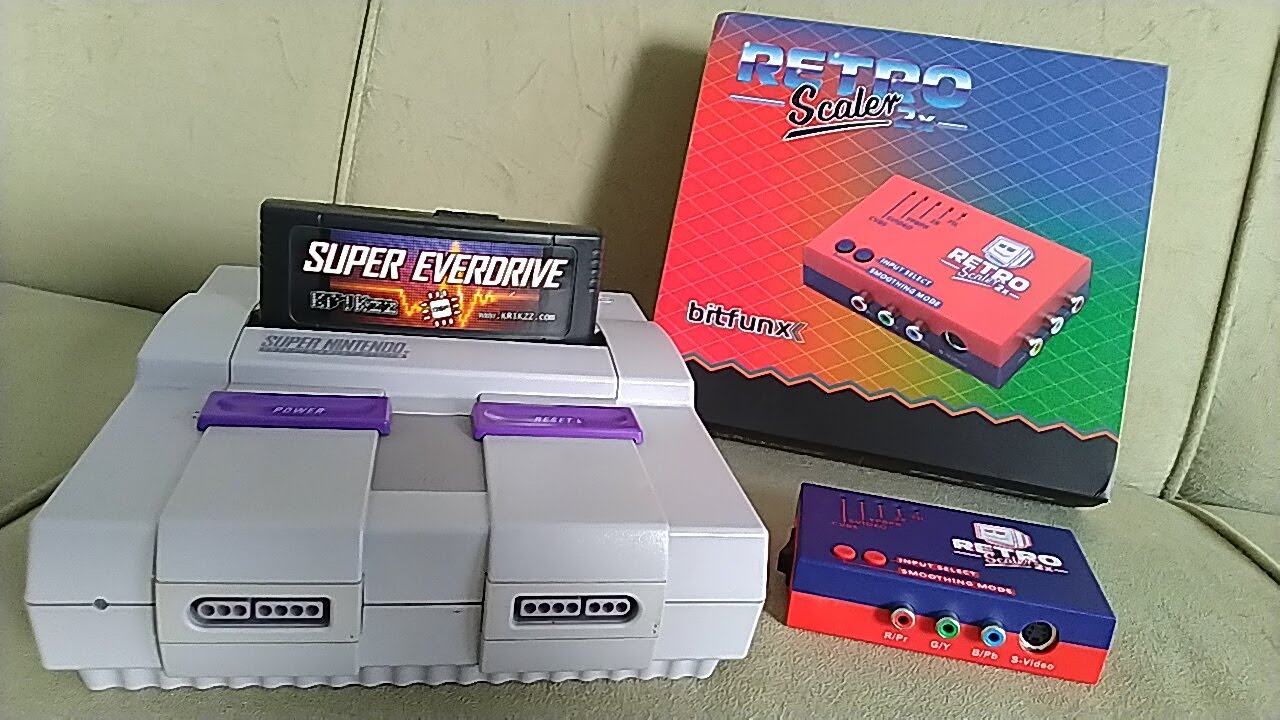 Canal Combo Breaker Teste Conversor Bitfunx Retroscaler 2x com o SNES