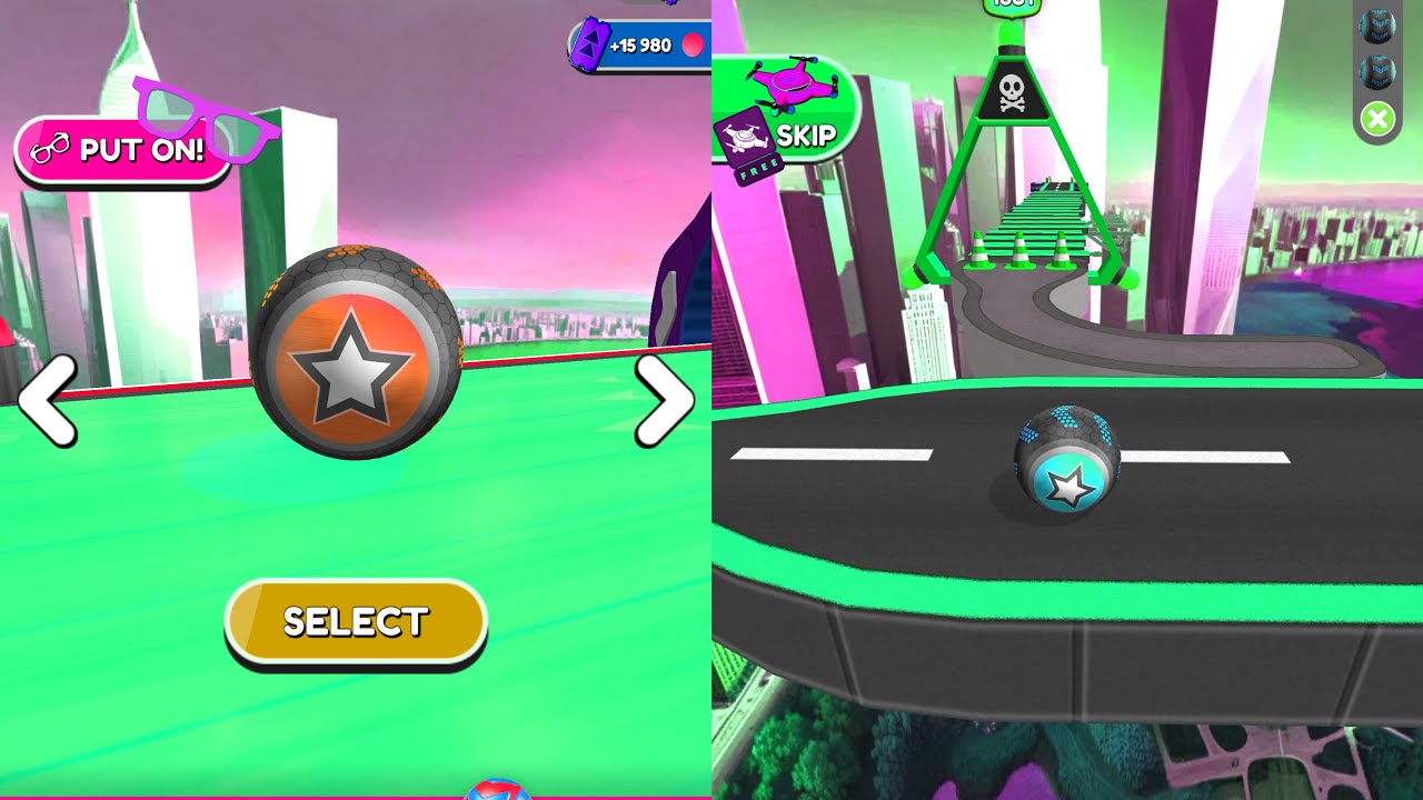 ⚾️🎱Going Balls Speedrun Challenge Vs Reverse Balls Speedrun Walkthrough Gameplay