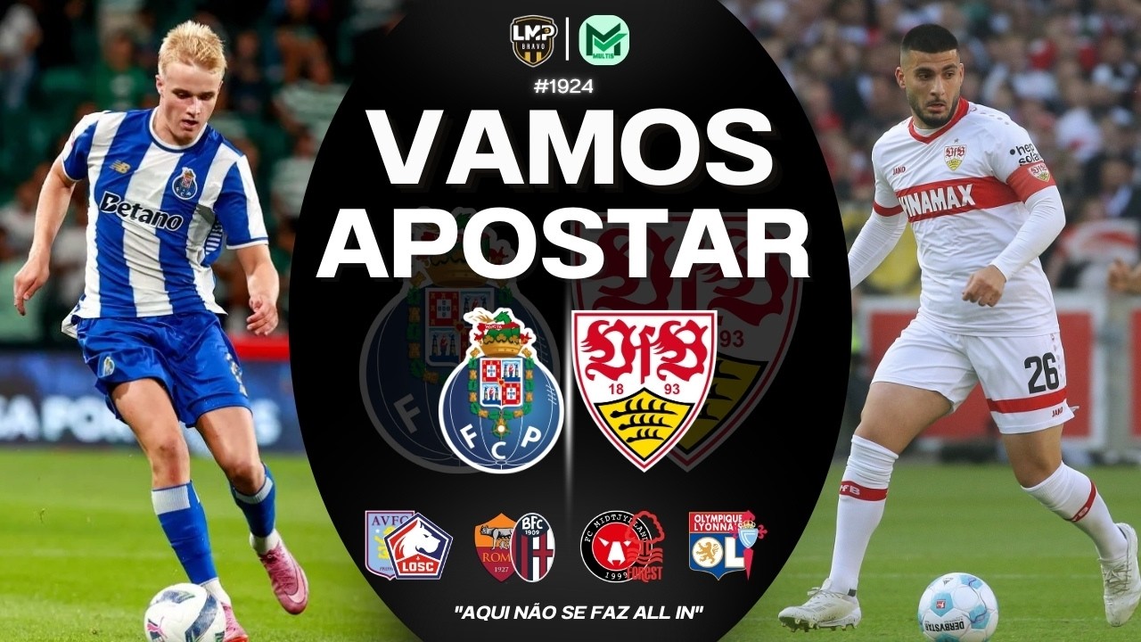 Quinta-feira para ir desconfiado na Europa e Conference League com Vamos Apostar 1924.