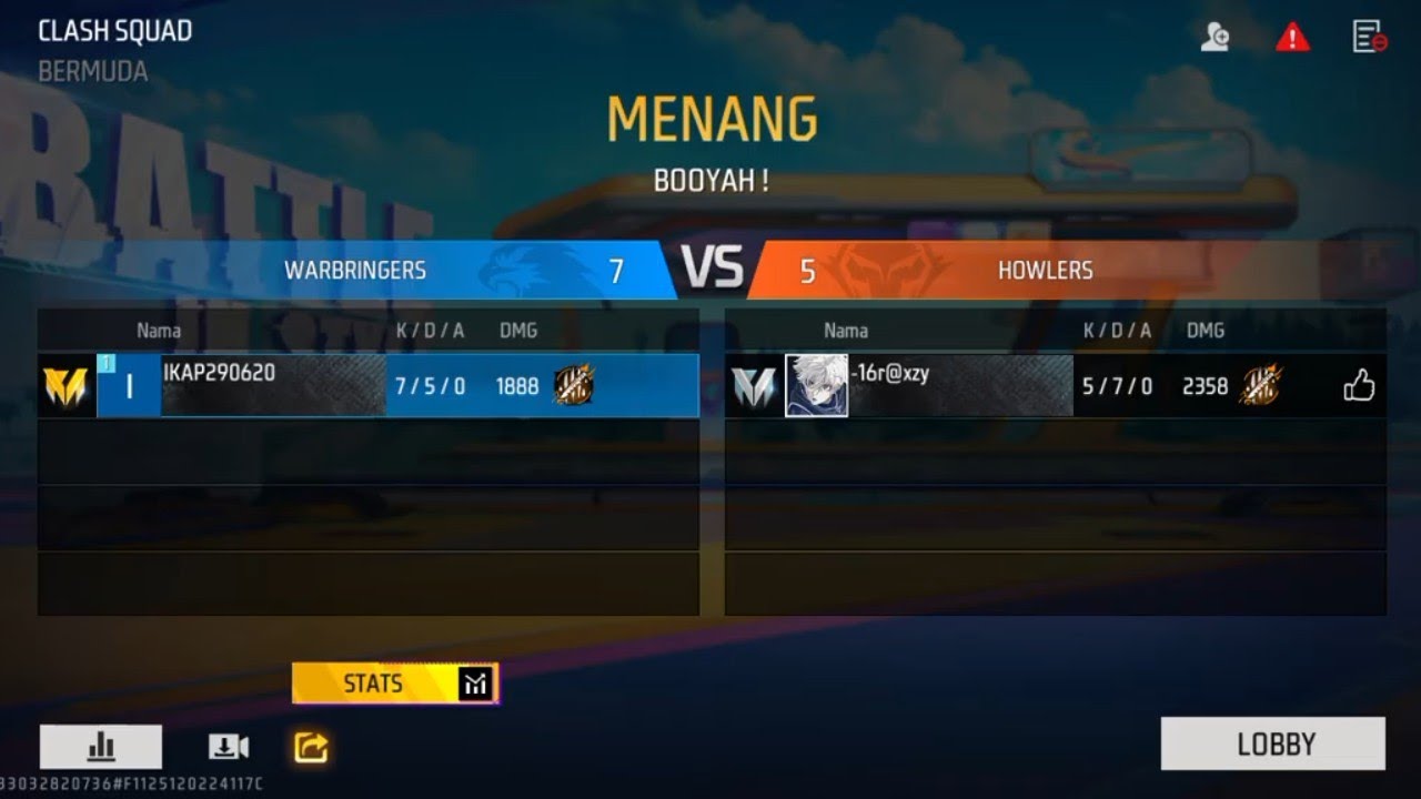 By1 CLASH SQUAD-CS ELITE dengan Player Random Free Fire MAX