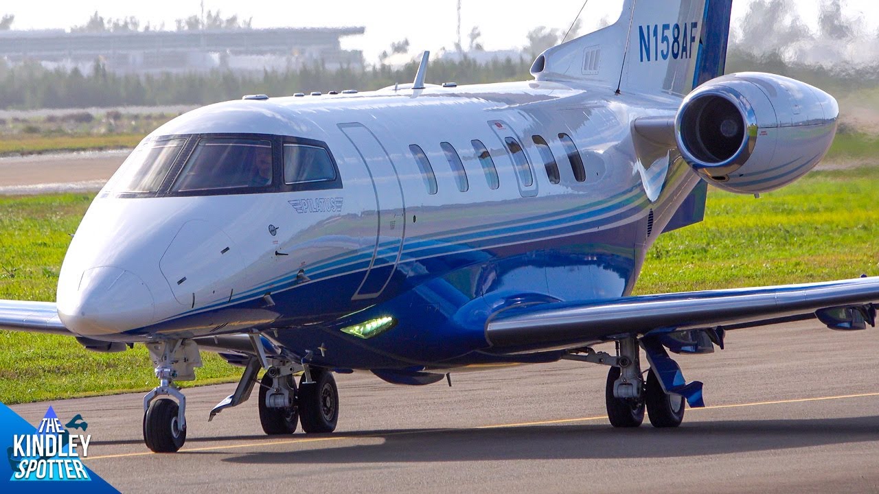 (4K) Planespotting Bermuda | Private and Business Jets Compilation | Take-offs & Landings