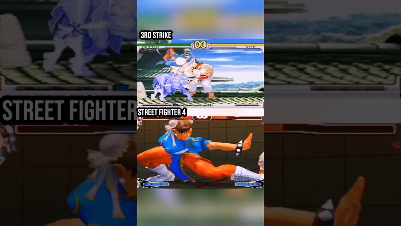 Chun-Li's Super Comparison: SF3 VS SF4 #streetfighter #fgc #ChunLi