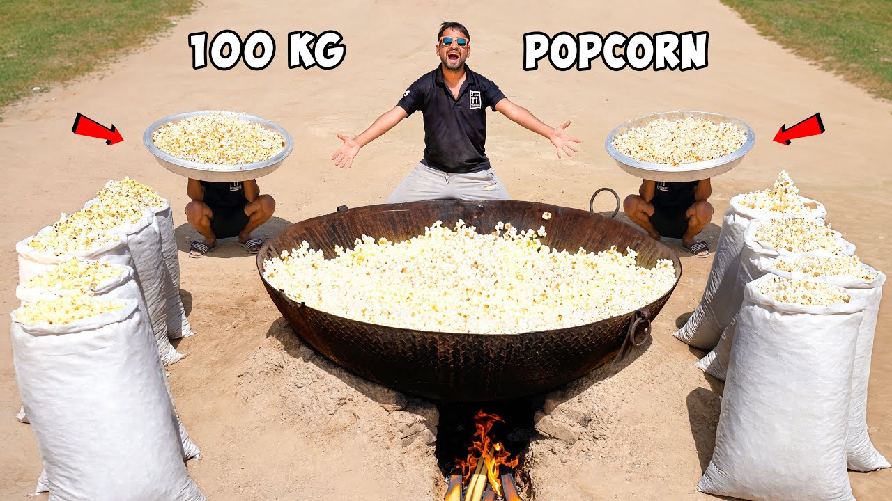 100 Kg Corn = How Much Popcorn ?  पूरा घर भर गया Popcorn से 🤣