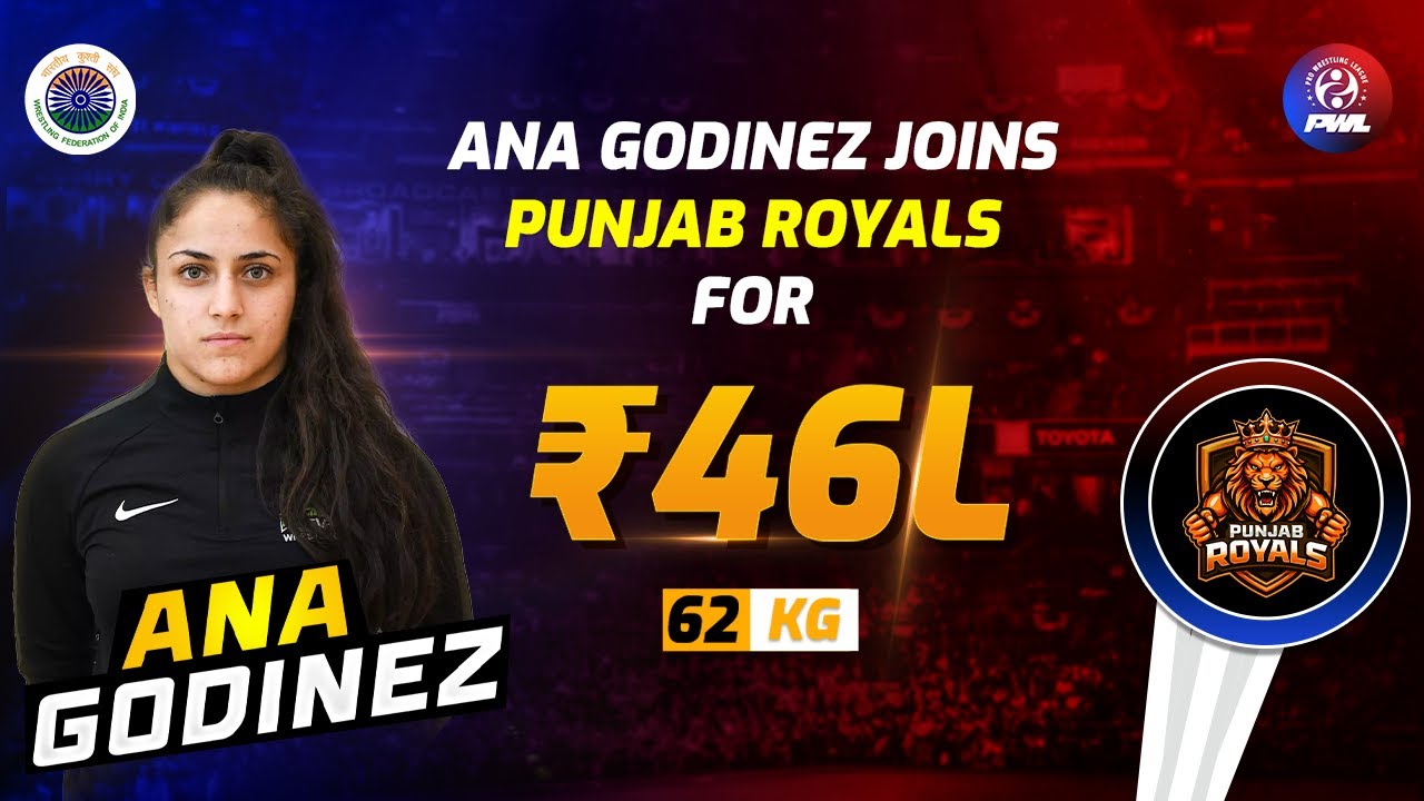 PWL 2026 Auction: Ana Godinez Creates History | ₹46 Lakh Highest Bid | Punjab Royals