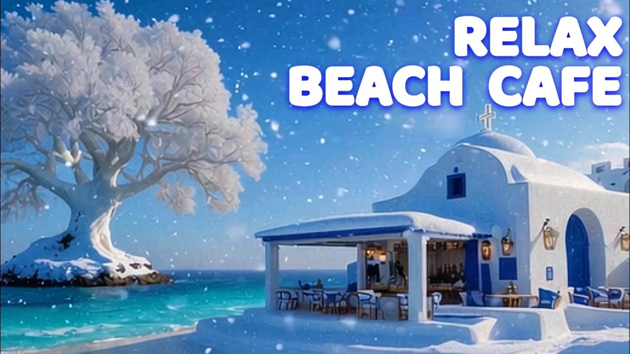 【BOSSA NOVA】JAZZ RELAXING SEASIDE MUSIC☕Cozy Morning Cafe Ambience🌊Ocean Sounds BGM for Study, Work