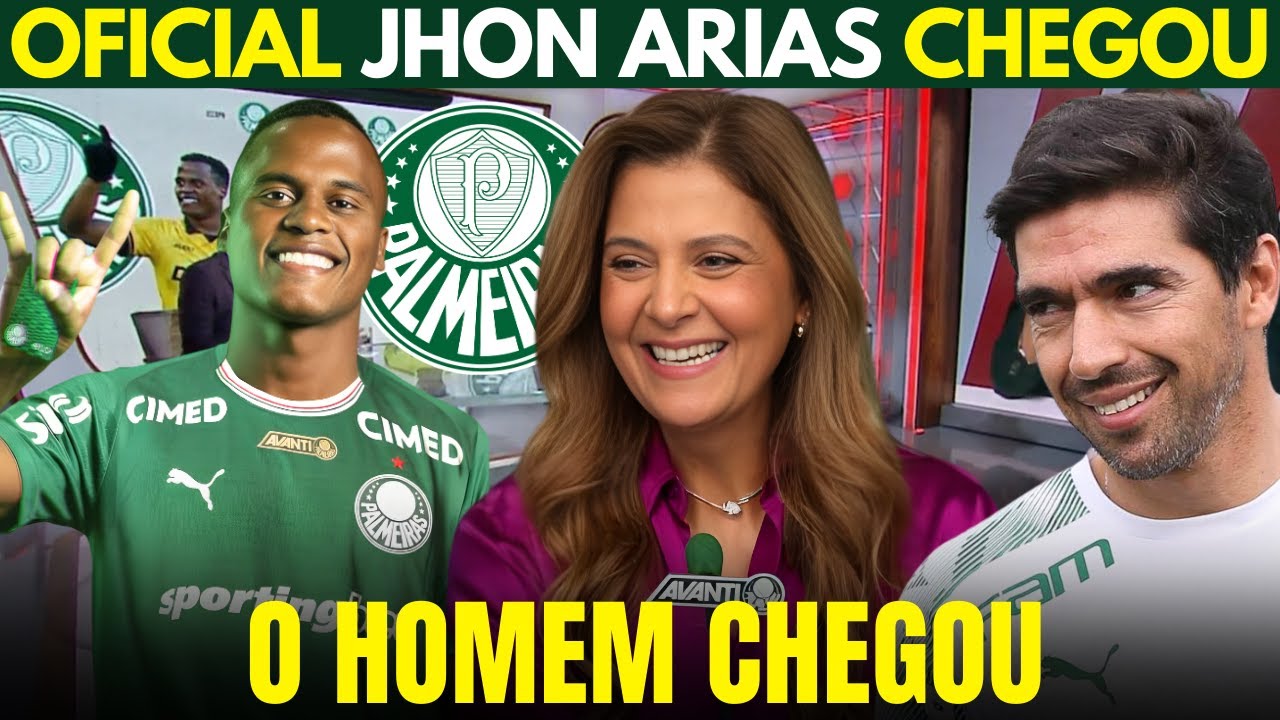 AGORA É OFICIAL! JHON ARIAS JÁ MANDOU RECADO! RIVAIS EM DESESPERO! PALMEIRAS FORTE!