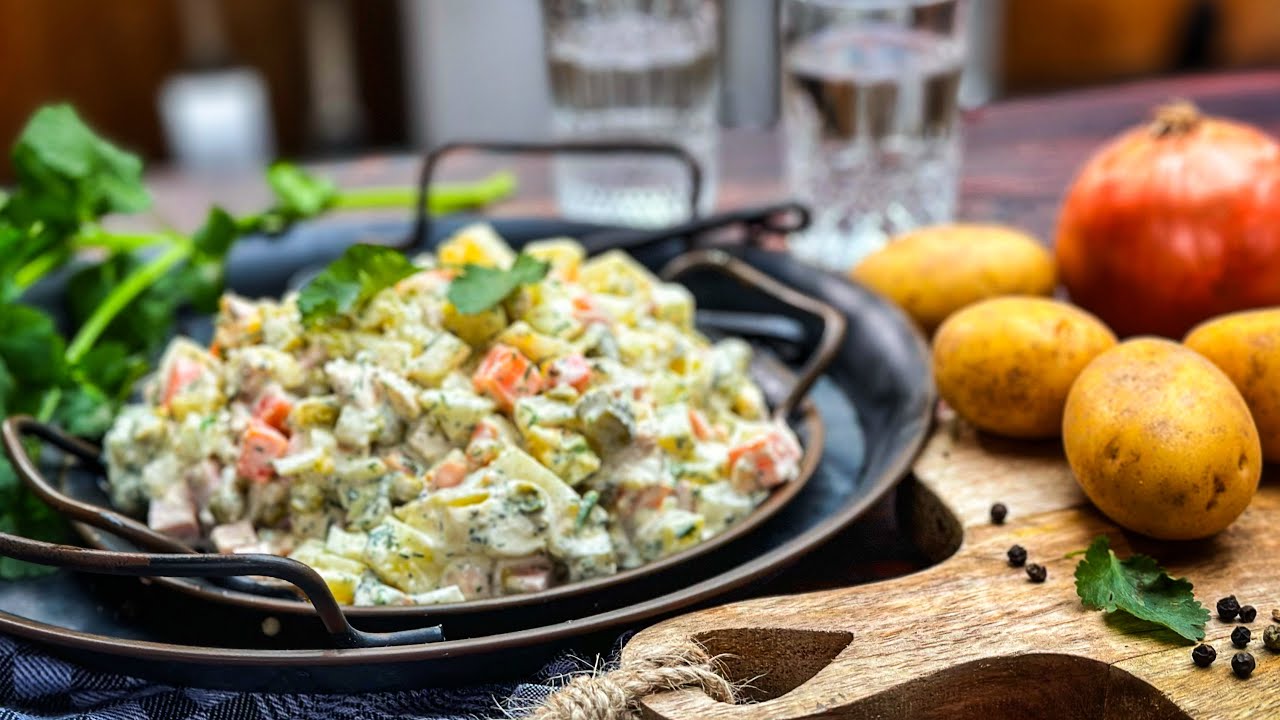 Salat Olivier (салат Оливье) Traditioneller Salat - Westmünsterland BBQ