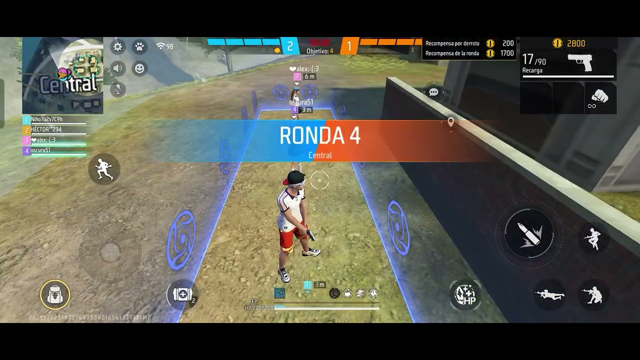Jugando free fire