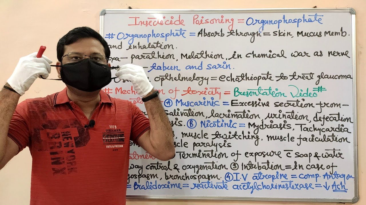 Toxicology (Part-13) Insecticide Poisoning and Organophosphorus Poisoning Treatment | Antidote Drugs