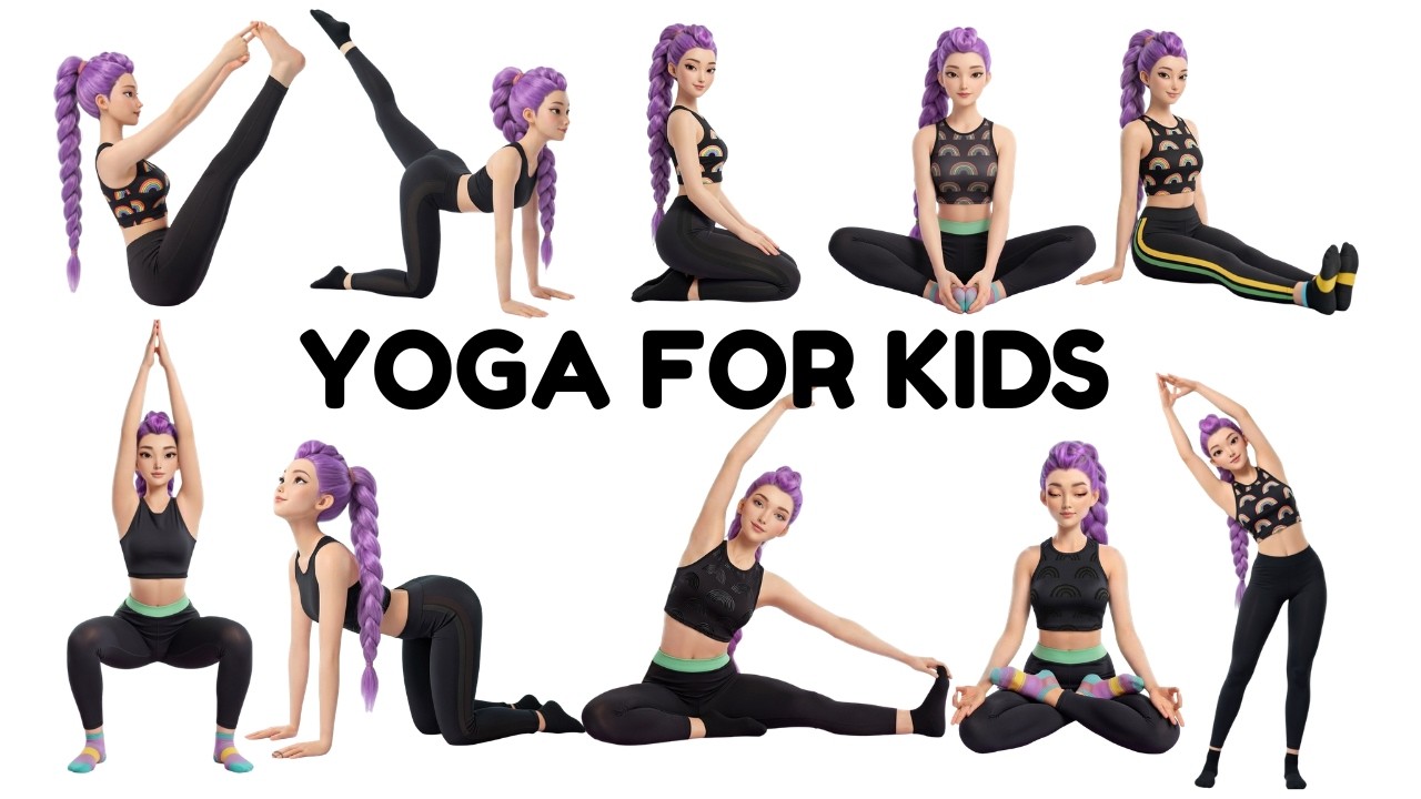 Happy Kids Yoga Routine | 10 Minutes to Calm & Flexibility