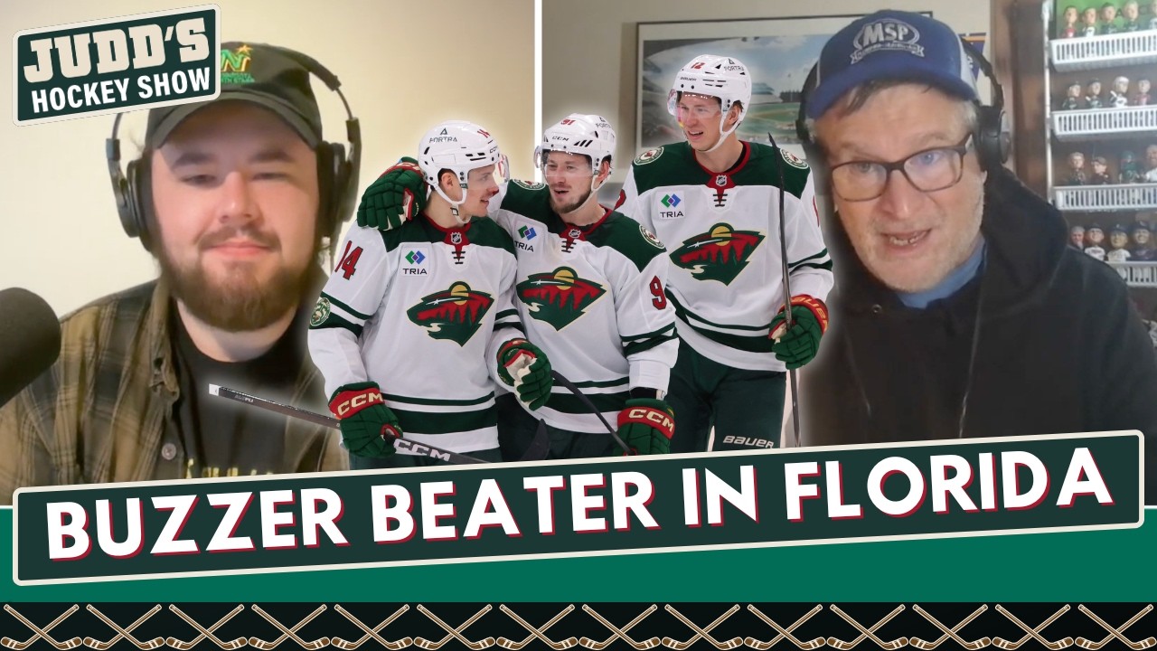 Joel Eriksson Ek scores BUZZER BEATER in Minnesota Wild's win over Florida Panthers