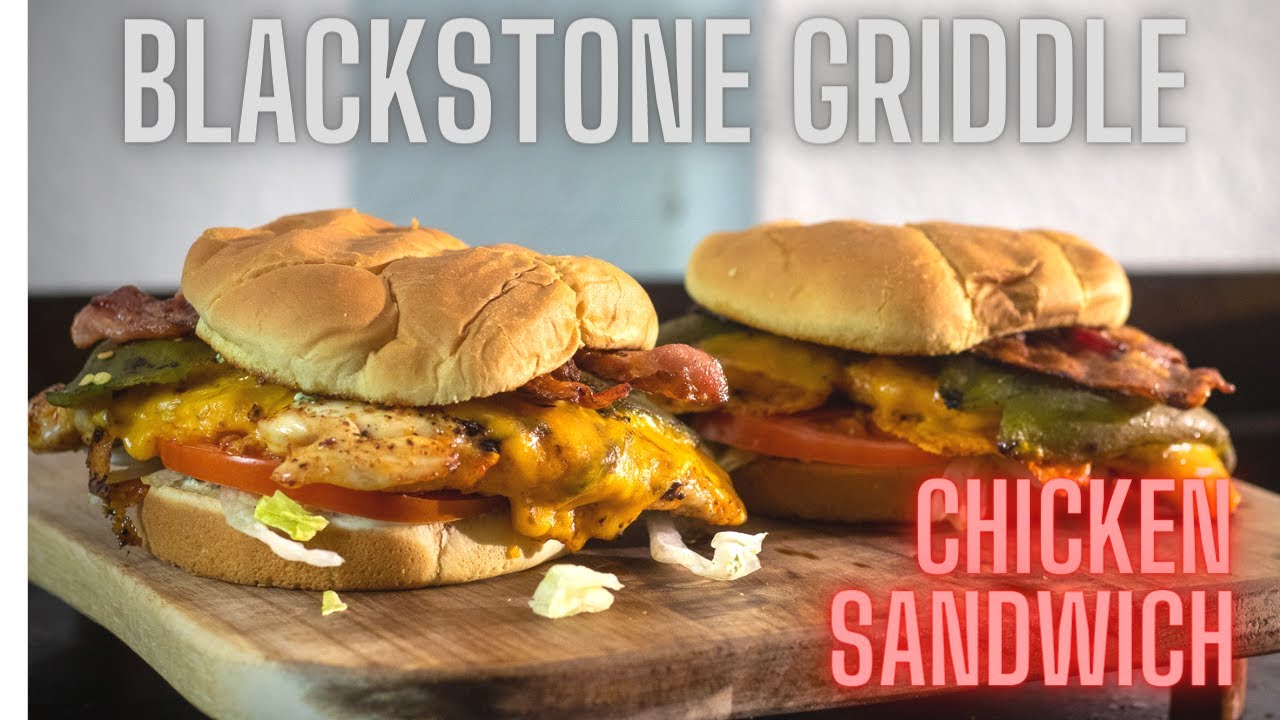 A  Spicy Sloppy Chicken Sandwich on the Blackstone Griddle