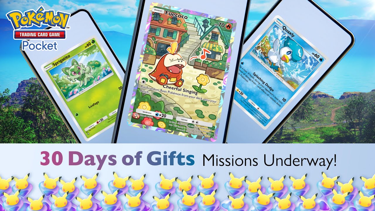 [Official] [Pokémon TCG Pocket] 30 Days of Gifts Missions Underway