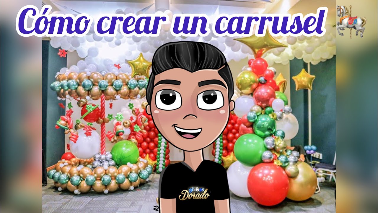 Como crear un carrusel con Globos