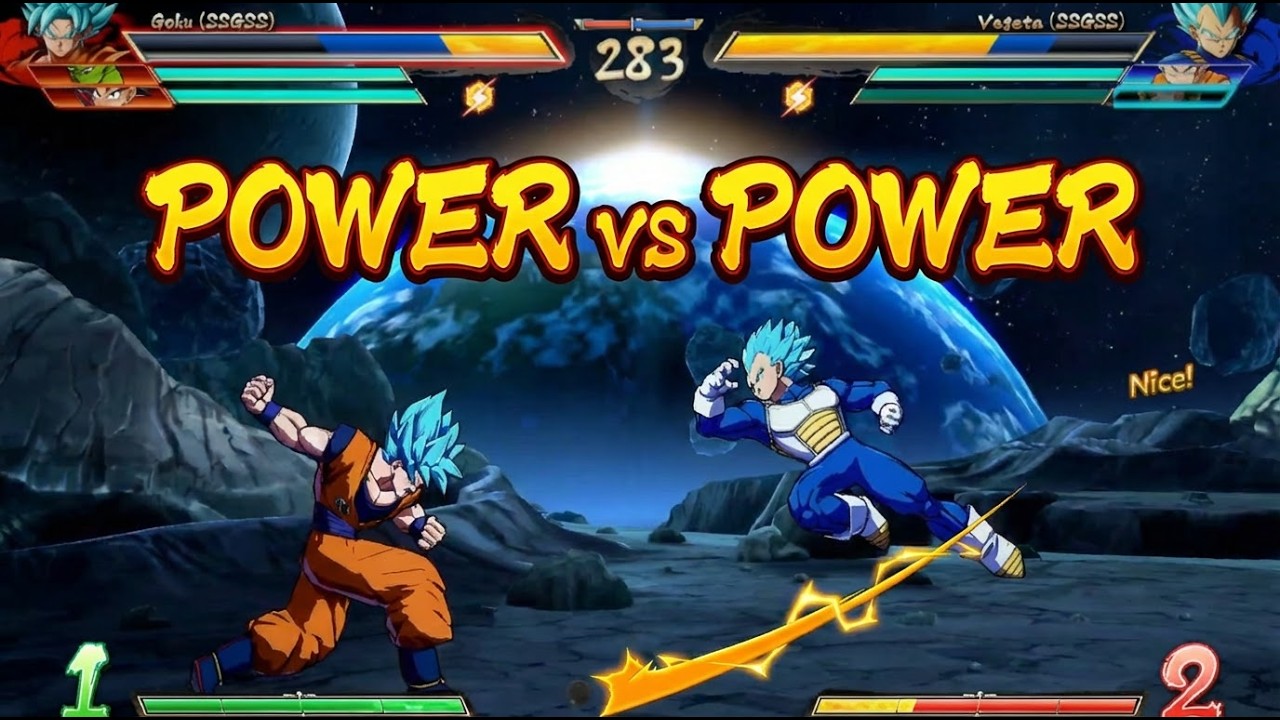Goku GT vs Vegeta in Dragon Ball FighterZ – Insane Comeback