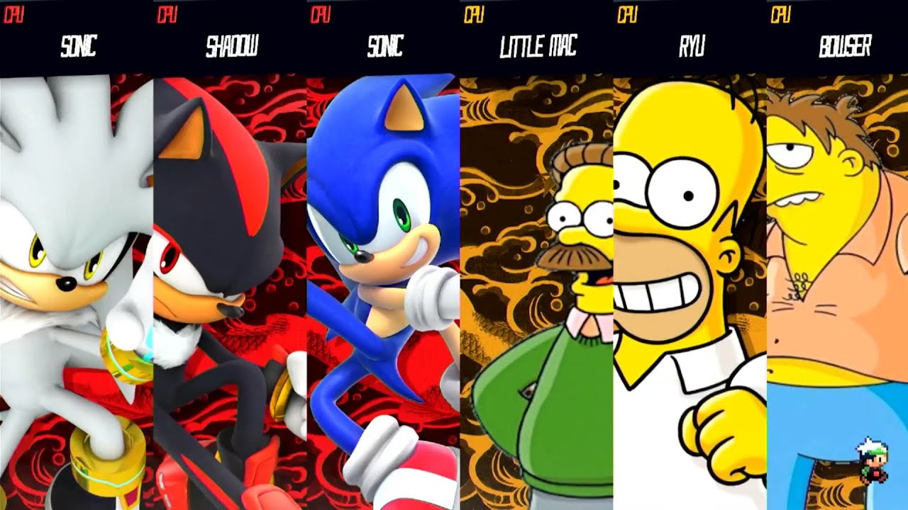 Sonic The Simpsons Vs The Simpson - Super Smash Bros Mods