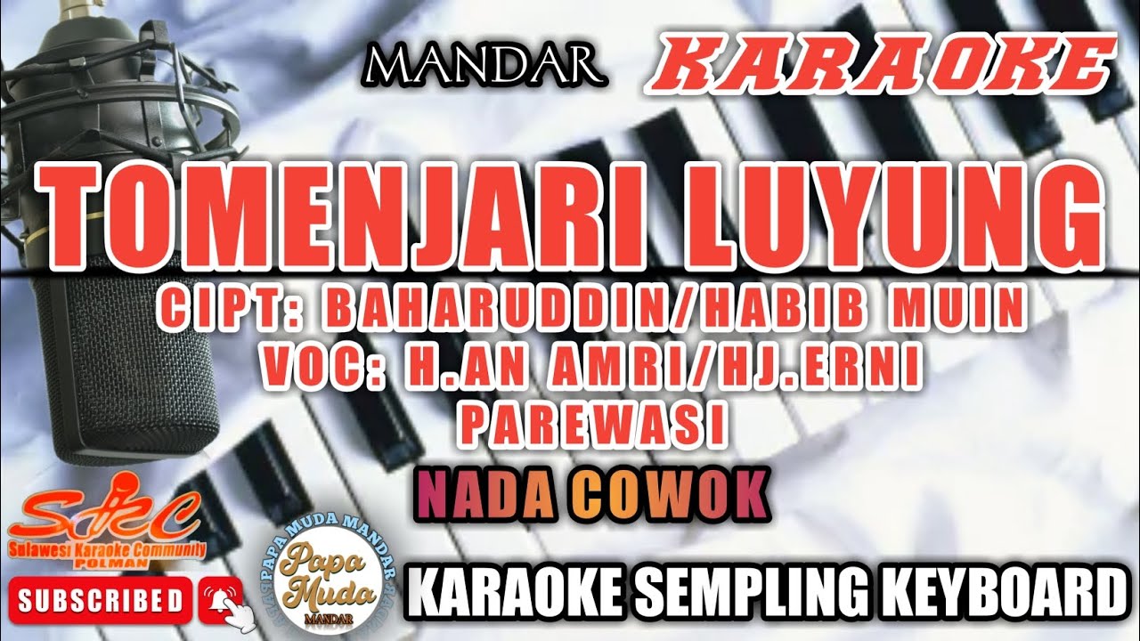 TOMENJARI LUYUNG (LIRIK KARAOKE) AN AMRI/ERNI PAREWASI-NADA COWOK/MALE TONE
