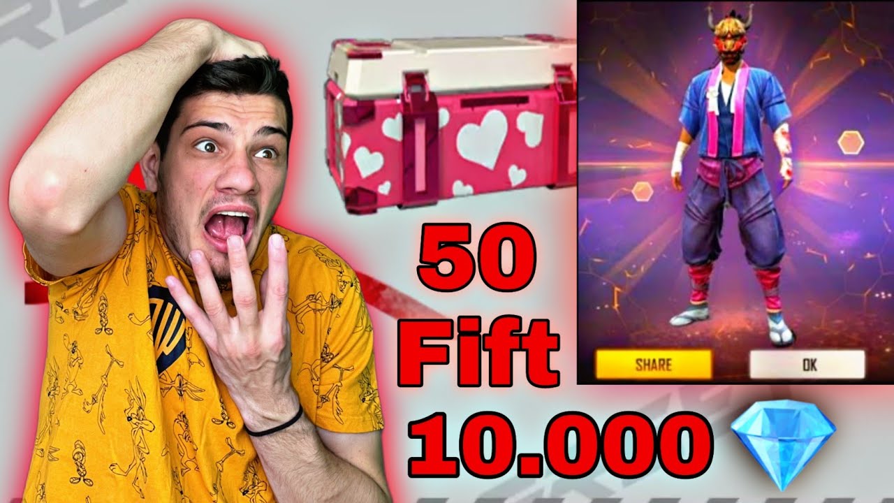 Am primit 50 Gift și 10.000 💎